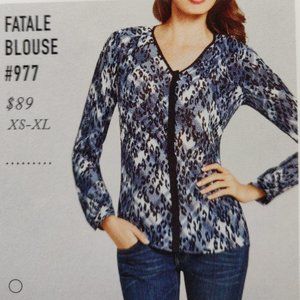 CAbi Fatale Blouse #977 NWOT